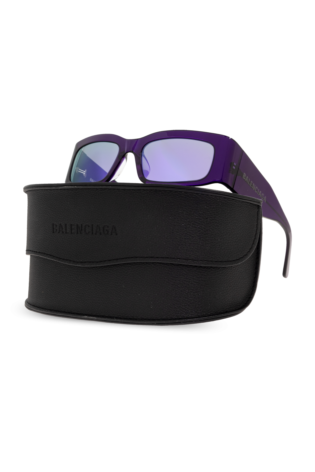 Purple Sunglasses Balenciaga - SchaferandweinerShops